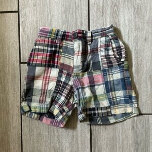 Ralph Lauren Baby Multicolor Plaid Patchwork Shorts 24 Months